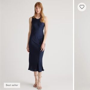 Quince Midnight Blue Midi Dress